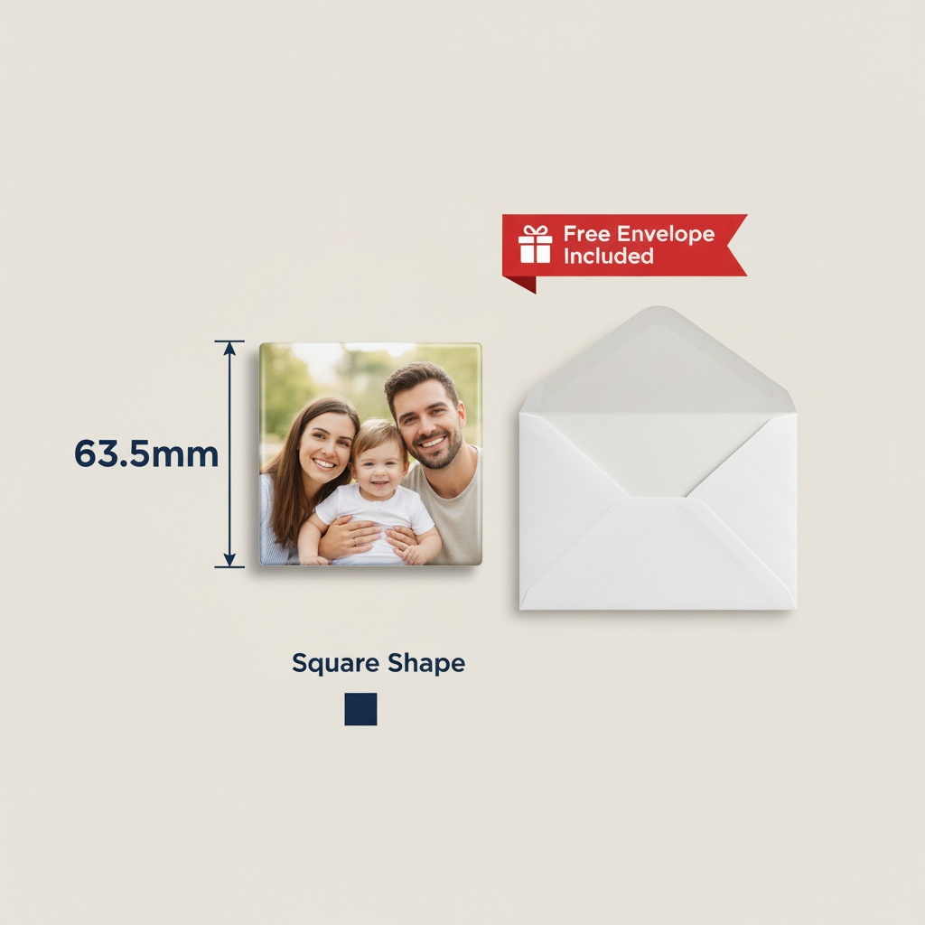 63.5mm Square Photo Magnet - Variant Image