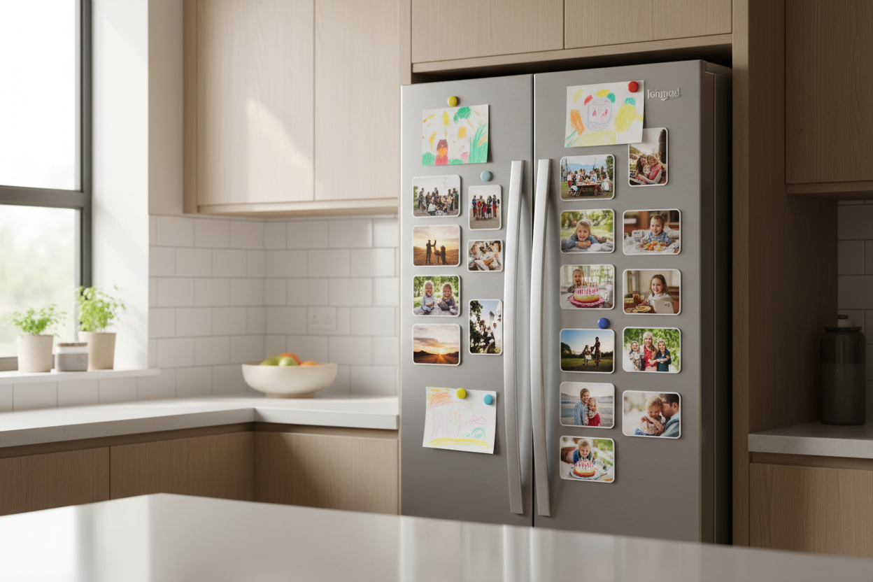 Family Memories on Fridge